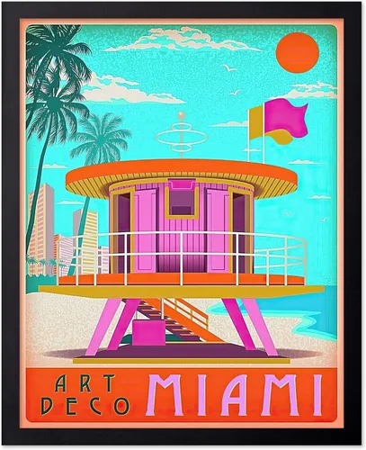 Vista 54 de Poster Master Póster de viaje vintage, impresión retro de playas de dunas - Arte de línea South Shore - Regalo para él, ella, amante de los viajes