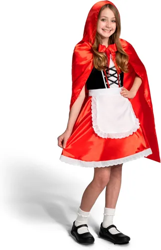 Vista 4 de Spooktacular Creations Disfraz de Caperucita Roja, disfraz de Halloween para niñas para disfraz de Halloween