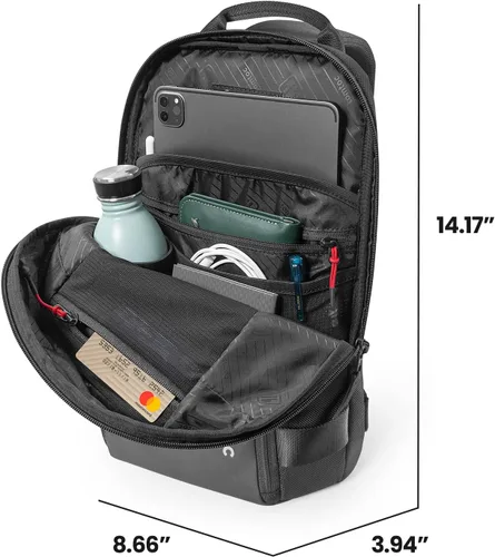 Vista 2 de A54 Sling Bag, Negro, 11-inch