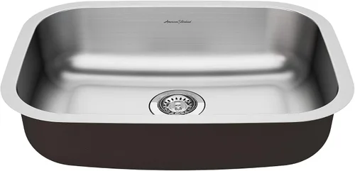 Vista 3 de American Standard 18SB6181600S.075 Portsmouth 18" x 16" ADA - Fregadero de cocina de acero inoxidable con cuenco individual