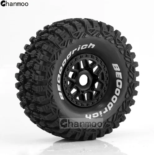 Vista 5 de 1/7 1/8 RC Short Course Truck Buggy Neumáticos y ruedas 0.669 in Hex OD 5.315 in Neumáticos todoterreno para 1:7 1:8 Escala RC Off-Road Truck Car