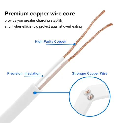 Vista 4 de LEFXMOPHY Cable de alimentación de 30 pies para WYZE Cam Pan V3 Conector en forma de L de 90 grados Micro USB Cable de extensión de ángulo recto 30FT