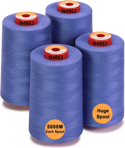 Vista 25 de New brothread - 30 opciones - 2 conos grandes de 5500Y (5000M) cada uno de hilo de poliéster hilado multiusos 40S/2 (Tex27) para serger, overlock