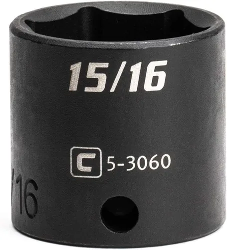 Vista 5 de Capri Tools Dado de Impacto Poco Profundo, Impulsor de 3/8 Pulgadas, 6 Puntos, SAE (1 Pulgada)