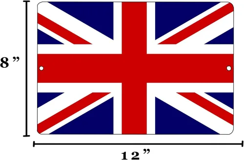 Vista 3 de Rogue River Tactical Reino Unido British Metal Tin Sign Wall Decor Man Cave Bar Reino Unido Union Jack