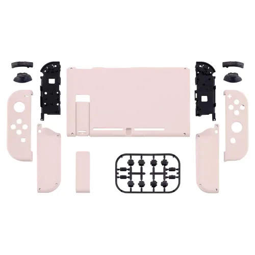 Vista 2 de eXtremeRate - Placa trasera para Nintendo Switch Console NS Joycon con carcasa de mando de mano con botones de juego completo carcasa de repuesto