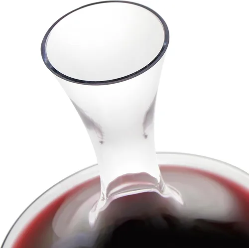 Vista 3 de Wine Enthusiast Decantador de vino vívido de cristal sin plomo 750 ML