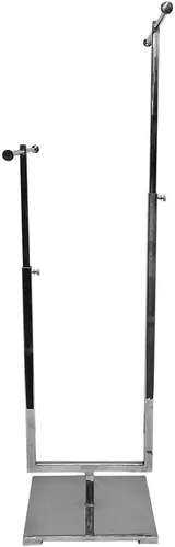 Vista 2 de DBM IMPORTS - Soporte de 2 niveles para joyería, ajustable, cromado, 28-12 pulgadas de alto