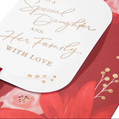 Vista 6 de American Greetings Tarjeta de Navidad para hija y familia (Como tú)