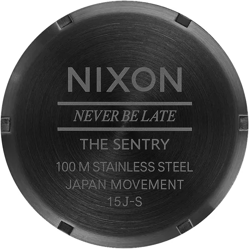 Vista 5 de Nixon A105 Sentry 1.654 in Reloj de movimiento de cuarzo de acero inoxidable para hombre