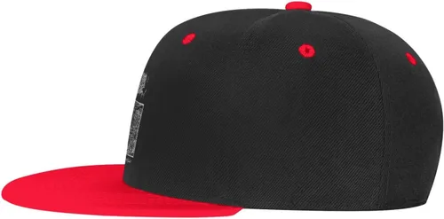 Vista 3 de LICIAS Morbid Music and Angel Adult Flat Brim Color Hip hop hat Dad hat for Men and Women