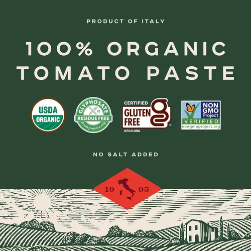 Vista 8 de Bionaturae Pasta de tomate orgánica 7 onzas.