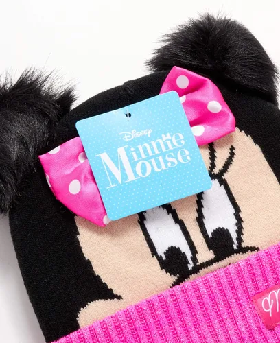 Vista 6 de Disney - Set de invierno para niñas gorro con orejeras, guantes o manoplas Elsa, Anna, Princesa (Edad 2-7)