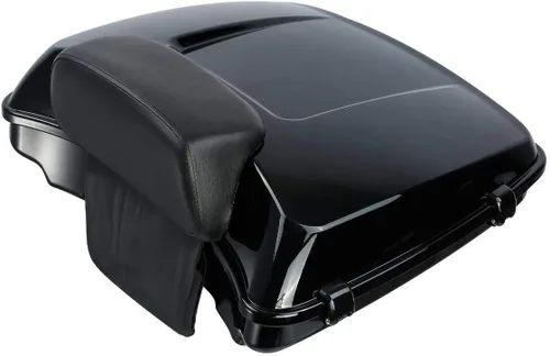 Vista 4 de TCT-MOTORPARTS Paquete turístico de 5.5 pulgadas con almohadilla de respaldo para Harley Touring modelos Road King, Road Glide, Street Glide