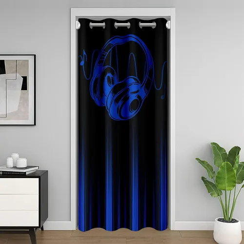Vista 22 de Feelyou Math Equation - Cortina de puerta (1 panel, 34 x 80 pulgadas)