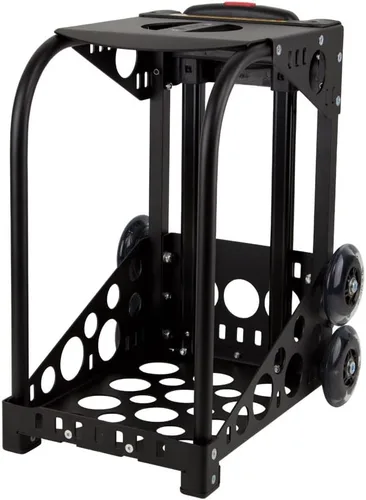 Vista 5 de ZUCA Sport Stealth - Bolsa de inserción deportiva y marco negro con ruedas intermitentes