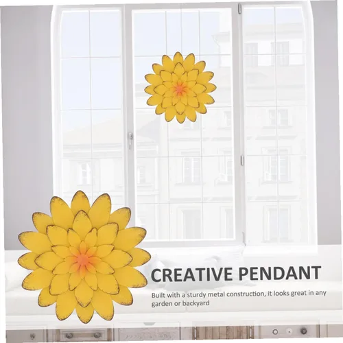 Vista 4 de GANAZONO Decoración de pared con colgante de flor nórdica, hecho a mano, resistente, cómodo, arte de pared para interiores