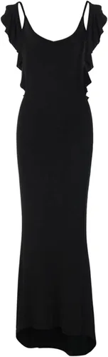 Vista 4 de Plilima Vestido largo sexy sin espalda para mujer, ajustado, para cóctel, fiesta, club