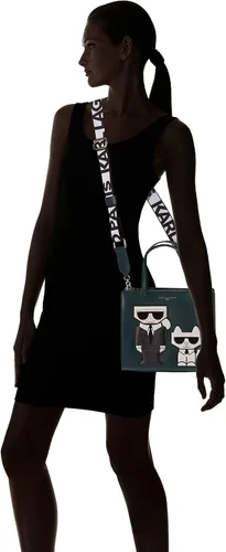 Vista 5 de Karl Lagerfeld Paris Bolso Hb para mujer, AlmdKhkSlvr, talla única de EE. UU, AlmdKhkSlvr