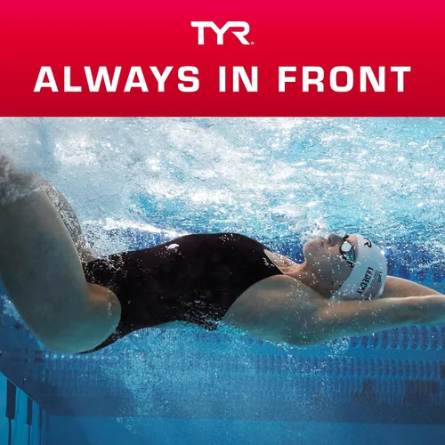 Vista 6 de TYR, pinza de natación Ergo Lightweight Polyurethane Frame Hypoallergenic TPR Nose Pads Ideal for Front Mount Snorkels 100% Latex-Free