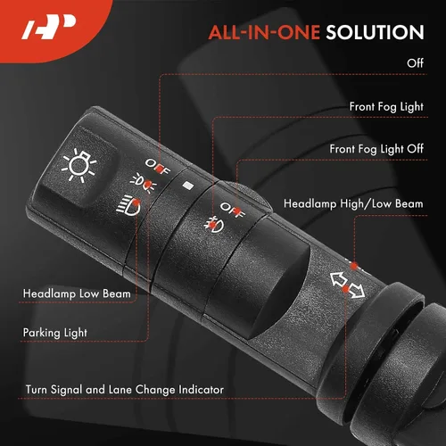 Vista 3 de Interruptor de señal de giro A-Premium, interruptor de faro y luz antiniebla Compatible con vehículos Nissan, Infiniti, Frontier 2007-2015, Sentra