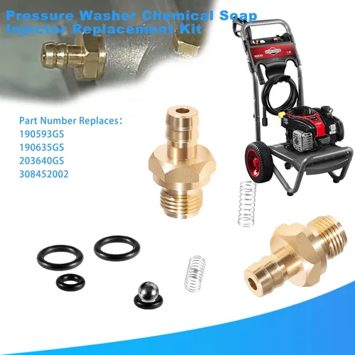 Vista 3 de Kit de reemplazo de inyector de jabón químico para lavadora a presión 2 uds. para 203640GS 190593GS 190635GS