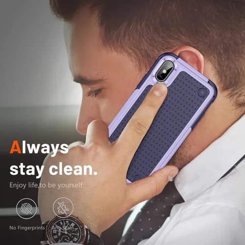 Vista 260 de Jeylly Funda para iPhone SE/Funda para iPhone 5S, Exterior de Plástico Duro que Absorbe Golpes + Interior de Silicona de Goma Defensor contra