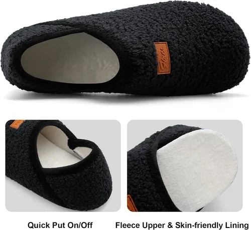 Vista 3 de Fires Pantuflas para hombre y mujer con suela de goma, suaves y ligeras, para usar en casa, antideslizantes, para interiores y exteriores