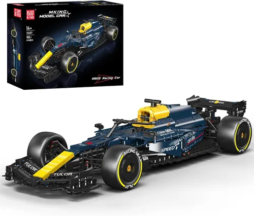 Vista 7 de Mould King 13117 Technik - Modelo de automóvil deportivo, kit de bloques de construcción de autos de carreras, juego coleccionable de 1235 piezas