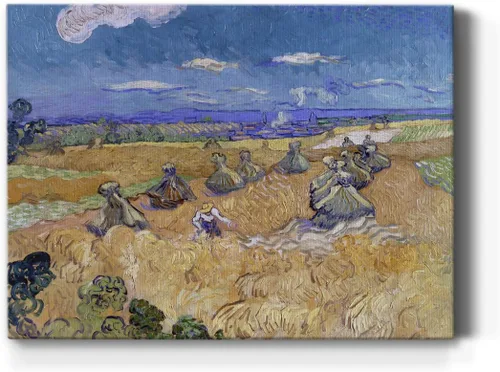 Vista 32 de Renditions Gallery Vincent Van Gogh Impreso Flores de almendra, famosa reproducción de pintura, lienzo de alta calidad envuelto en galería, listo