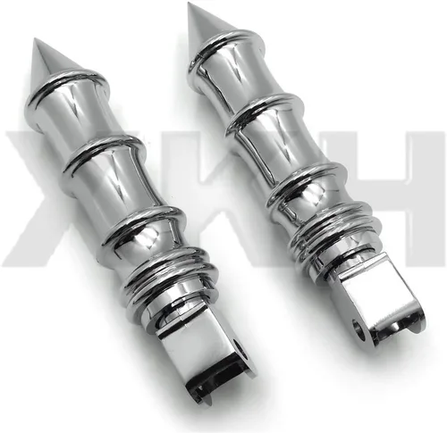 Vista 4 de Estriberas de bambú XKH compatibles con Stateline Shadow VLX VTX1300C VTX1800C VTX1800F [B07NSC1J6T]