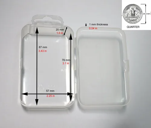 Vista 2 de Maymom, caja de plástico con tapa, tamaño pequeño, para piezas pequeñas, artesanías, abalorios, piezas de joyería y relojes