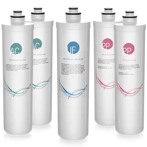 Vista 17 de iSpring CUA4-BLK - Sistema de filtro de agua para debajo del fregadero, filtro de agua de ultrafiltración de 4 etapas sin tanque de alta capacidad