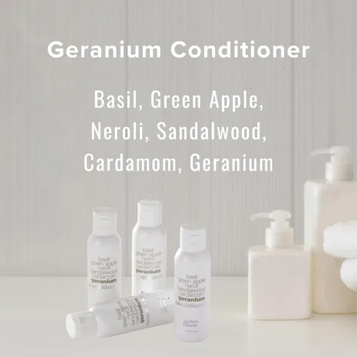 Vista 2 de Atelier Bloem - Acondicionador fortalecedor de geranio, colección Kimpton Hotel, baño y cuerpo, albahaca, manzana verde, neroli, sándalo, cardamomo