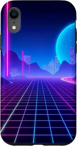 Vista 25 de Vaporwave Aesthetic Synthwave Retrowave 80s 90s Art Case for iPhone 16