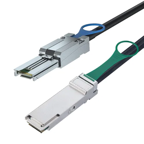 Vista 8 de ipolex Cable híbrido externo Mini SAS HD SFF-8088 a SFF-8088 para servidor, tarjeta Raid y controlador PCI Express, 3.3 ft