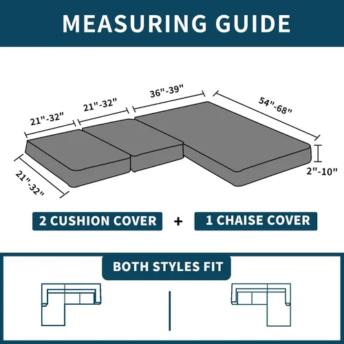 Vista 6 de Fundas de sofá modular, fundas de cojín en forma de L para sofá seccional, fundas elásticas para sofá seccional, protector de muebles para mascotas