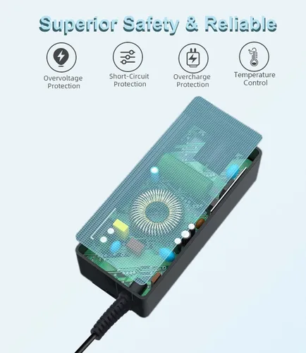 Vista 6 de Cargador para laptop de 65 W compatible con Dell Inspiron 15 14 13 11 16 17 3000 5000 7000 Series 15 3593 3501 3502 3505 5406 5515, Latitude 13 14