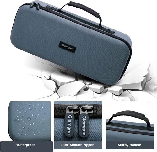 Vista 9 de Estuche rígido de viaje para Cricut Joy, fundas de transporte para Cricut Easy Press Mini con 3 alfombrillas de corte, bolsa de almacenamiento
