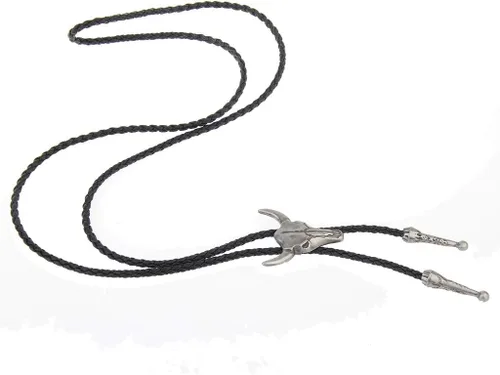 Vista 195 de Jeilwiy Corbata de bolo para hombre, corbata de vaquero occidental, collar de corbata de bolo dorado, corbata de cuero, corbata de Halloween