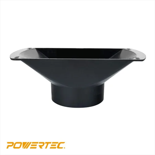 Vista 6 de POWERTEC 70150V Campana de polvo rectangular para 4 pulgadas OD accesorio, para carpintería manguera y accesorios de recolección de polvo