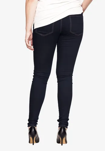 Vista 3 de Ellos Jeggings elásticos de 4 bolsillos para mujer en tallas grandes
