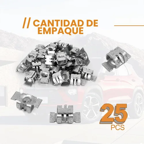 Vista 4 de 25 tuercas especiales para parachoques delantero, clip de tuerca para panel de revestimiento de parachoques - Compatible con GM - OEM 11609952