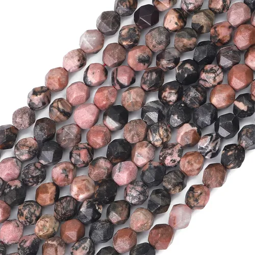 Vista 24 de BEADIA Cuentas redondas de facetas de piedra natural de amazonita de 6 mm para hacer joyas, tira de 36 cm