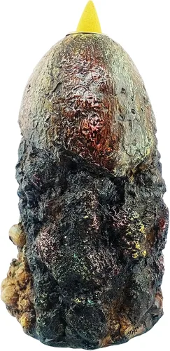 Vista 7 de Fantasy Gifts Quemador de incienso Geode Skull Back Flow w/LED - 6.5
