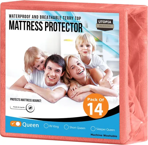 Vista 18 de Utopia Bedding – Protector impermeable de colchón tamaño individual, funda de colchón de terry premium de 200 GSM, transpirable, estilo ajustado