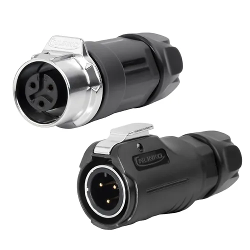 Vista 17 de CNLINKO LP-12 Conector de 2 pines IP68 Enchufe eléctrico circular impermeable para equipos al aire libre Maquinaria industrial solar DC 12V M12 2-8