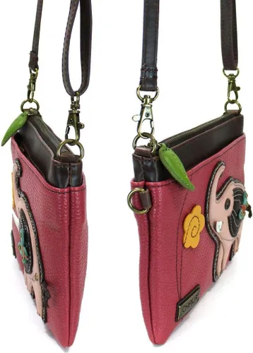 Vista 28 de CHALA Mini bandolera/bolso con correa convertible elegante, compacto, versátil