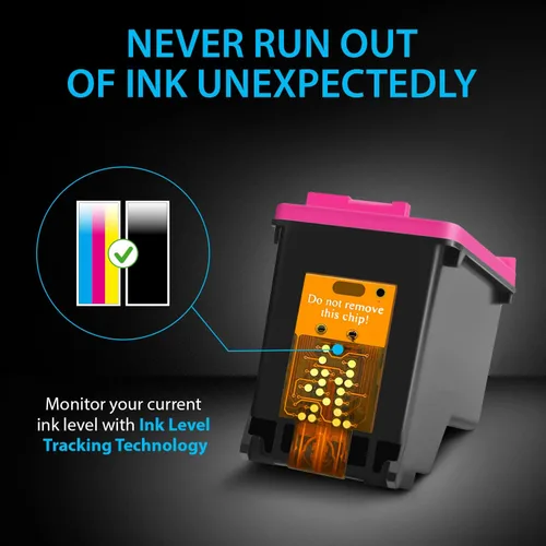 Vista 3 de Smart Ink Cartuchos de tinta remanufacturados de repuesto para HP 65XL HP 65 HP65XL negro y color 2 paquetes combinados para impresoras HP DeskJet