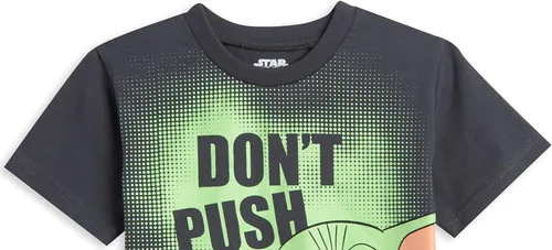 Vista 7 de STAR WARS The Mandalorian The Child - Conjunto de camiseta atlética y pantalones cortos de malla para bebés a niños grandes